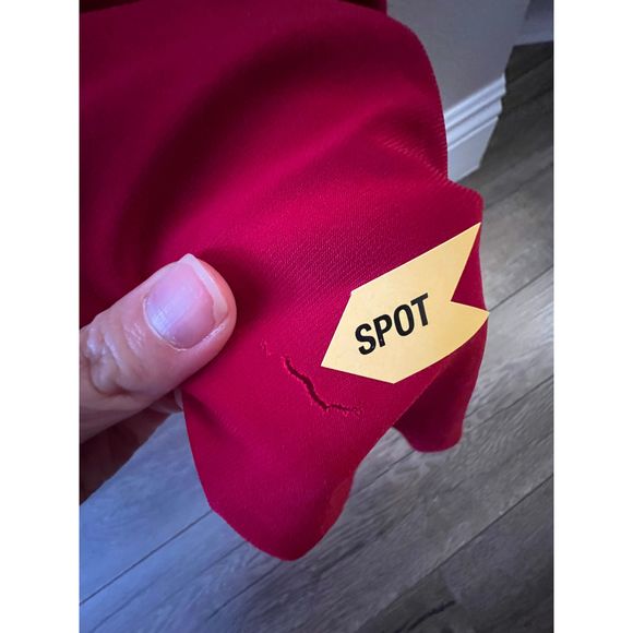 NEW Size S Norma Kamali x REVOLVE V Neck Rectangle Gown Red REVOLVE MSRP $175 - Picture 6 of 7